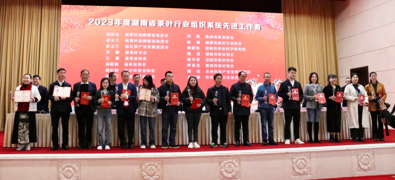 湘豐茶業(yè)集團董事長湯程霖獲“2023湖南茶行業(yè)先進工作者”稱號！